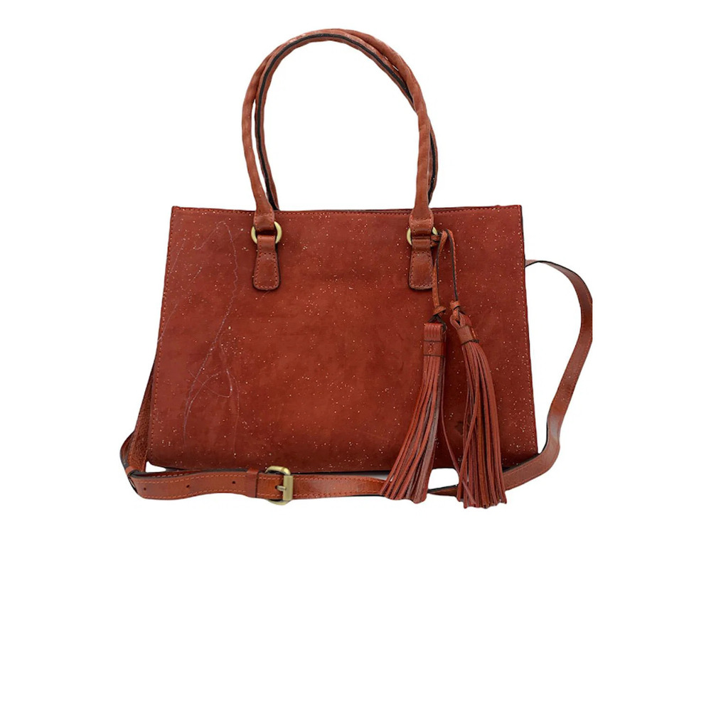 Patricia Nash Leather Primrose Satchel Fox Nubuck